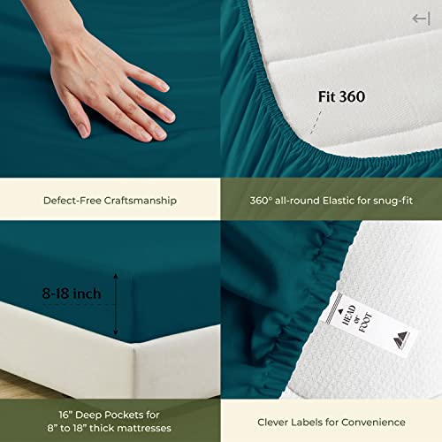 600 TC King Size Sheet Set - 100% Cotton Sheets