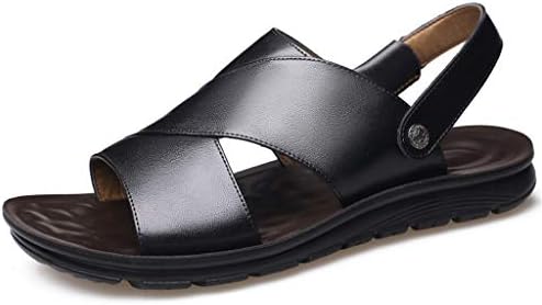 メンズレザーサンダル厚底ノンスリップサンダルメンズフラットサンダル夏スリッパ Tarunniketanpublicschool Com