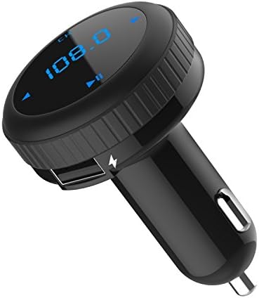 Bluetooth FM transmitter[ Smart Car locator][Dual USB car charger][32G SD/TF card music control][Hands-free calling] for iPhone/Samsung/Motorola/LG/Nexus Phones/Tablets Mp3 Mp4 Player (black)