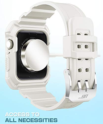 ایگرد | قیمت و خرید SUPCASE [Unicorn Beetle Pro] Case for Apple Watch 4 /  Watch 5 [44mm], Rugged Protective Case with Strap Bands for Apple Watch  Series 4 2018 / Series 5 2019 Edition (White)