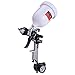 PowRyte 20 Oz HVLP Gravity Feed Air Spray Gun with Regulator - 1.4mm Nozzle