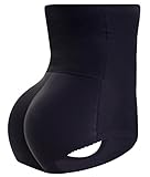 Everbellus Womens Butt Lifter Shapewear with Tummy Control Padded Panties Hip Enhancer Black Medium