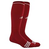 adidas Unisex Rivalry Baseball 2-Pack Otc sock, University Red/White, Small