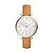 Fossil Women's ES3737 Jacqueline Gold-Tone Stainless Steel Watch with Leather Band