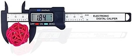 100mm/4 LCD Digital Electronic Carbon Fiber Vernier Calipers Gauge Micrometer with Large LCD Screen Display Inch/Metric by MyCalipers