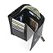 RFID Blocking Secure Wallet - Ladies Compact Trifold - RFID Wallets for Women (Black Croc)