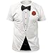 Impact Original Retro Basic Tuxedo T-shirt - White