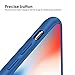 IPhone X Case,Sahiyeah Soft Liquid Silicone Protective Cover Smooth Shockproof Drop Proof Shell for IPhone X /10 5.8in,Blue