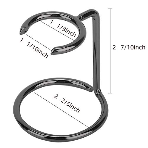 Shave Brush Stand Stainless Steel for Badger Shaving Brushes Holder Height 2.8inch/7cm Space Saver for Men