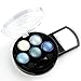 HugeStore 5 Colors Glitter Eyeshadow Eye Shadow Powder Palette Shimmer Metallic Blue