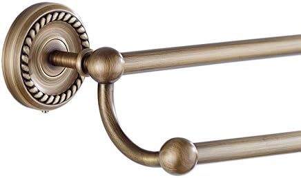 Double Towel Bar Set Holder Bathroom Hardware by BLISSPORTE 24" Cabinet Towel Hanger Wall Mount Kitchen Bath Accessories Antique Brass Brushed