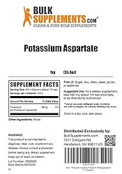 BulkSupplements.com Potassium Aspartate Powder