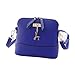 Outtop Women Messenger Bags Vintage Small Shell Leather Handbag Casual Bag (Blue)
