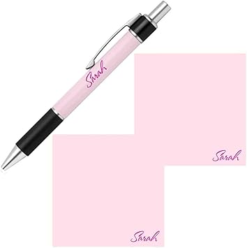 Amazon Com Personalized Name Sticky Notes And Pen Gift Set