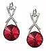 Birthstone Color Earrings with Swarovski Crystal Set MADE IN USA.