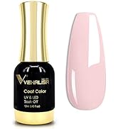 VENALISA Gel Nail Polish, 12ml Nude Pink Color Soak Off UV LED Nail Gel Polish Nail Art Starter M...