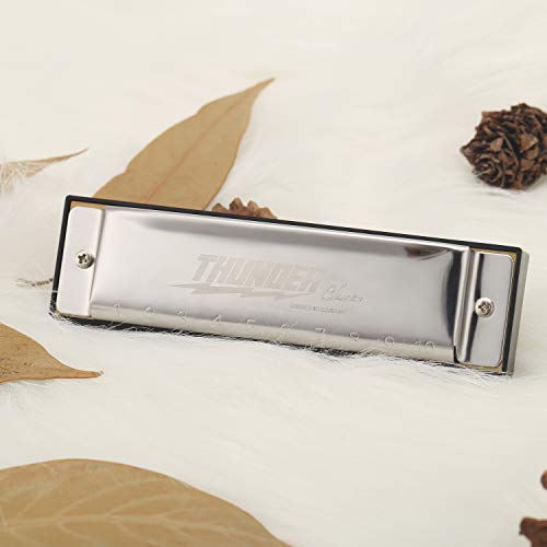 Focusound Thunder Harmonica for Beginners, Diatonic, Key of C