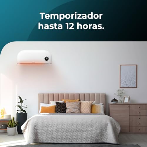 Cecotec readywarm 2000 max box aquecedor de banheiro cerâmico com 2.000 w, display led, controle remoto e proteção ipx2, 20 m2