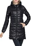 Wearlove Women's Plus Size Lightweight Hooded Packable Down Puffer Coat Jacket Outwear