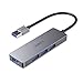 AUKEY USB 3.0 Hub Ultra-Slim Aluminum 4-Port USB Hub 3.0 for MacBook Air, Mac Pro/Mini, Microsoft Surface Pro, Dell XPS 15 and More primary