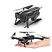 SZJX RC Drones Foldable Remote Control Wifi Quadcopter FPV VR Helicopter 2.4GHz 6-Axis Gyro 4CH with Adjustable Wide Angle 2MP HD Camera RTF SJ60 (Black)