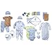 24-Piece Gift Cube, Blue, 0-6M
