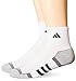 adidas Men's Climalite II Quarter Sock (2-Pair), White/Aluminum 2/Black/Medium Lead/Aluminum 2 Marl, Size 6-12