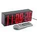 Lattice LED Digital Alarm/Countdown/Up Clock with Remote
