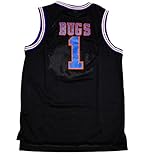 Bugs Bunny Black Space Jam Jersey Basketball Jersey Include Free Themed Wristbands Gift