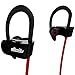 allimity Bluetooth Headphones Wireless In Ear Earbuds Noise Canceling Sweatproof Sports Headset with Mic for iPhone iPad Samsung Sony LG Smartphone Watches(Red)