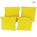 Play Platoon Premium Weather Resistant Duck Cloth Cornhole Bags - Set of 8 Bean Bags for Corn Hole Game - 4 Yellow & 4 Black