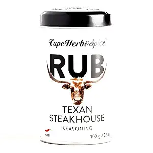 Cape Herbs &amp; Spice Texan Steakhouse Rub 3.5 oz each (3 Items Per Order)