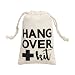 Ling’s Moment 10pcs 4"x6" Hangover Kit Bags Wedding Cotton Muslin Bag w/Double Drawstring Bachelor Bachelorette Party Favor Bags Hen Party Favors