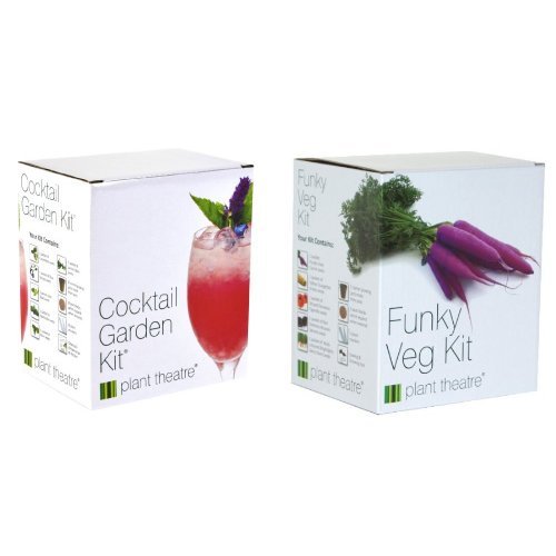 Plant Theatre Cocktail Garden Kit & Funky Veg Kit Bundle gardenersguru