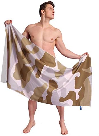 FRITHDAIL Microfiber Towel, Microfiber Swimming Towel L:63x31.5in,Quick Dry Super Absorbent and Compact Towel for Swim,Bath,Yoga,Camping and Travel