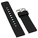 Woodln Replacement Fitness Wristband Smart Watch Strap Band for Pebble Time/Pebble Time Steel/Moto 360 2nd Men's 46mm / G Watch R/LG Watch Band/Gear 2 R380 Smart Watch Strap(Black)