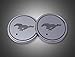 JSAMZ Car Logo LED Cup Pad led Cup Coaster USB Charging Mat Luminescent Cup Pad LED Mat Interior Atmosphere Lamp Decoration Light (Mustang)