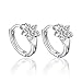 Sannysis Fashion Women Silver Plated Crystal Rhinestone Stud Earrings ¡­