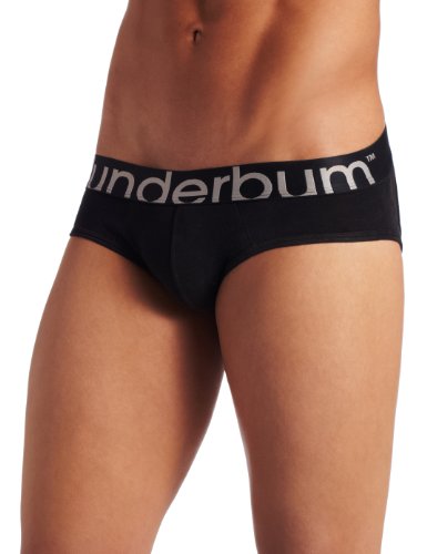 ROunderbum Men's Butt-Enhancing Lift Jock Brief, Black, Small