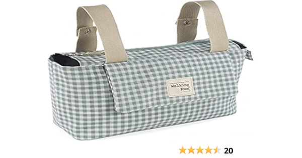 Walking Mum. Bolso organizador I Love Vichy. Bolsa de maternidad para silla  de paseo. Asas cortas para fijar al carro. Color Verde. Medidas 31X17X12  cm. : Amazon.es: Bebé