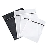 iHomeset Lingerie Wash Bags for Laundry Set of 4 Superior Quality Lingerie & Delicates Wash Bags for Bra & Sweater Lingerie & Fabric Protection with Strong Mesh