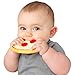 Little Toader Teething Toys - Soft Silicone Food Shaped BPA Free Teethers (Pizza)