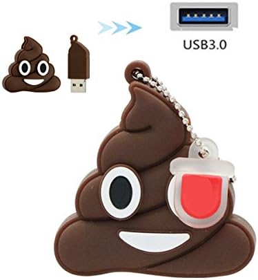 FeliSun High Speed Lovely Cartoon Poop USB 3.0 16GB Flash Drive Memory Stick Pendrive Cute Unique Gift For Friends,Family members,etc