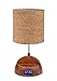 LighTunes LS1001-WOD-BT Bluetooth Speaker Lamp with Alarm Clock, FM Radio, and USB Charging Port, Wood Grain