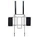 Ironing Board Hanger- with Storage Basket for Clothing Iron - Ironing Board Holder Wall Mount/or Over The Door