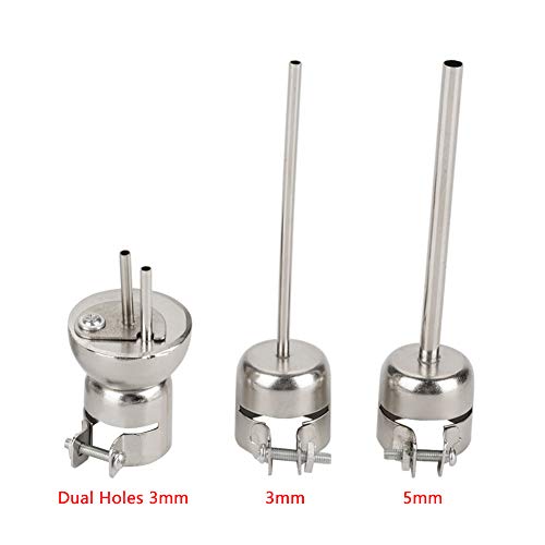 Heat Gun Nozzle Great Part to Replace For 850 Hot Air Soldering Station Repair Tool Accessory(3pcs Set)