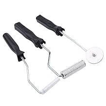 Zerone Herramienta De La Paleta De La Burbuja De La Fibra De Vidrio De La Aleación De Aluminio 3Pcs / Set, Kit De Rodillos De Laminación para El Molde De FRP