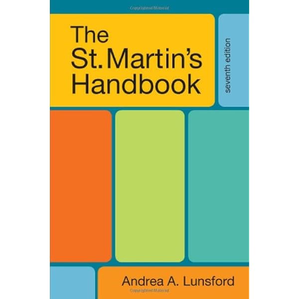 Amazon Com The St Martin S Handbook 7th Edition 9780312602932 Lunsford Andrea A Books