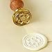 UNIQOOO Vintage Japanese Sakura Wax Seal Stamp Kit- Pink & White Wax Sticks with Wicks- Perfect Decoration for Invitations, Cards, Gift Wrapping, Snail Mails, Wine Packages