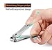 Chimocee Nail Clipper Set, 2PCS Sharpest Fingernail and Toenail Clippers for Men & Women, Stainless Steel Nail Clippers with Metal Case for Thick Nails